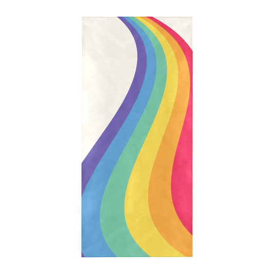 Rainbow Wave Oversized Beach Towel