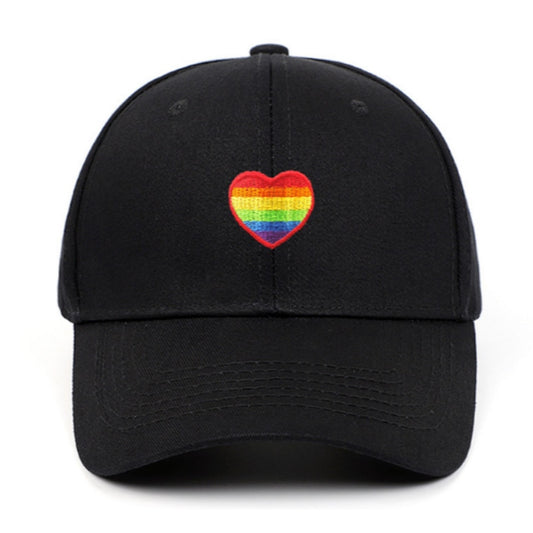 Rainbow Heart Hat