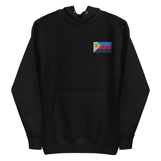 New Polyamorous Flag Embroidered Hoodie