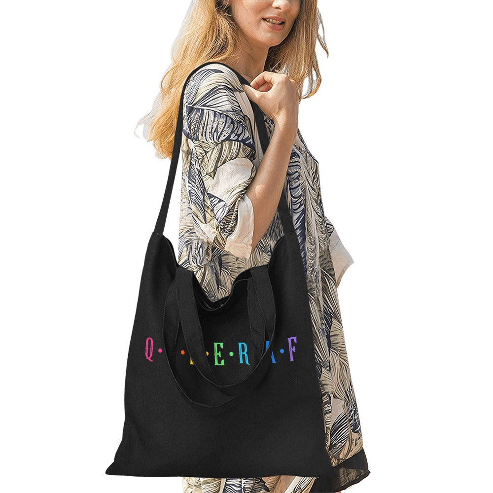 Queer AF Tote Bag Black