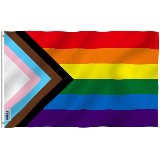 Progressive Pride Rainbow Flag