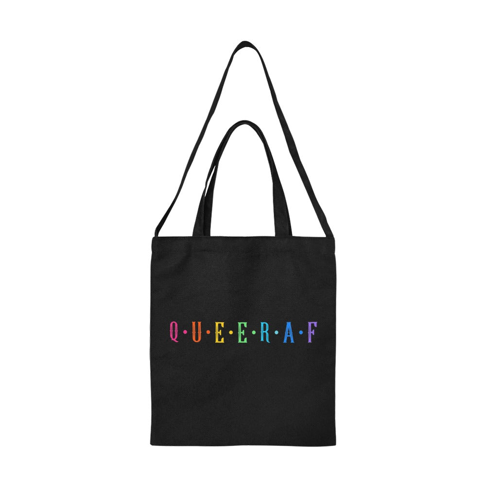 Queer AF Tote Bag Black