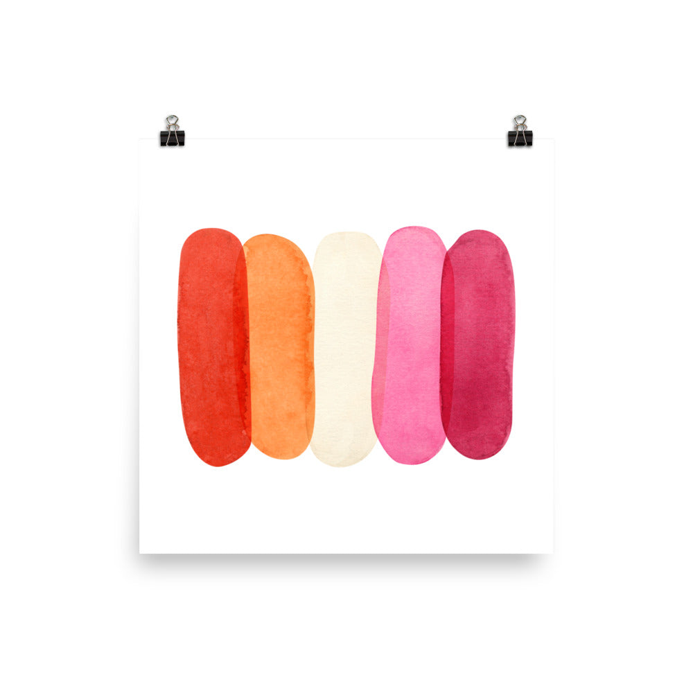 Lesbian Minimalist Watercolor Poster