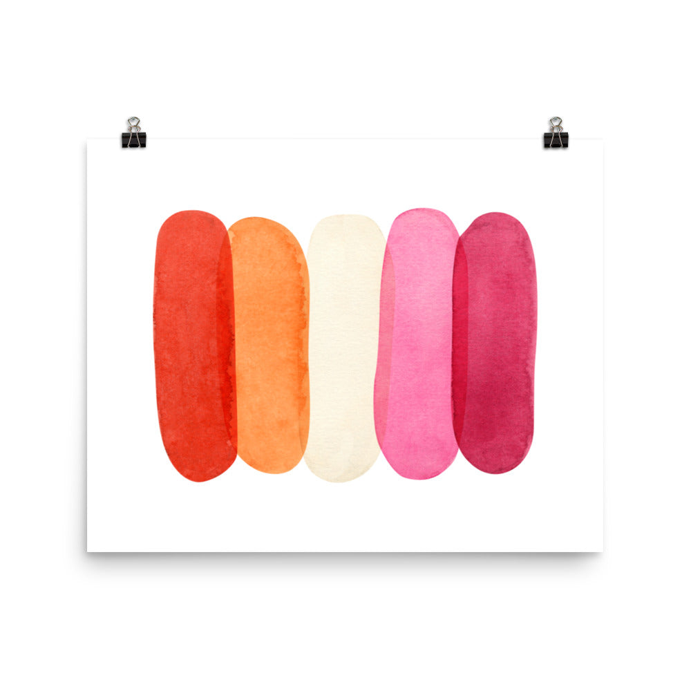 Lesbian Minimalist Watercolor Poster